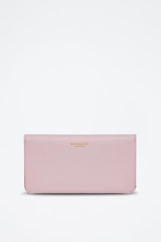 Portefeuille en cuir Check - Rose