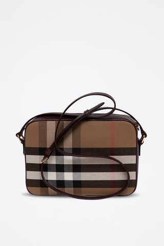 Sac bandoulière en cuir Ladies Line - Beige