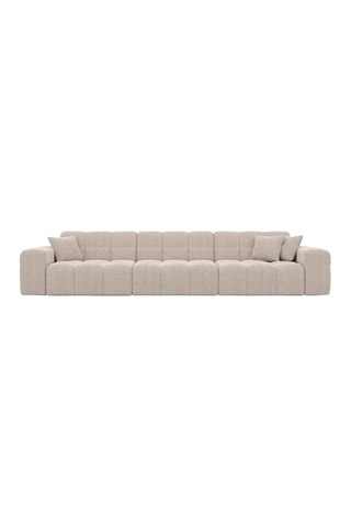 Canapé Cardano - Beige - 4 places - Tissu structuré