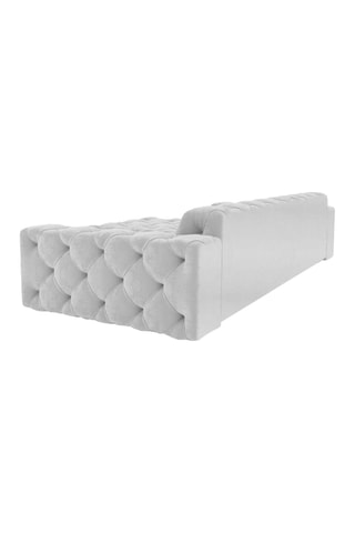 Canapé d'angle gauche Form Volt - Gris clair - 5 places - Toucher velours
