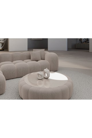 Table basse ronde Nuvola - Beige