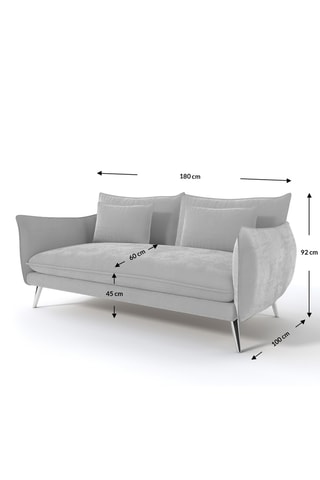 Canapé Ragalia - Beige - 2 places - Toucher velours