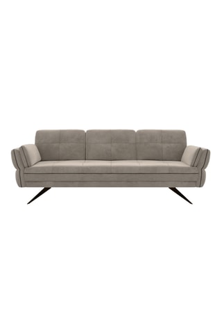 Canapé Magna - Beige - 3 places - Toucher velours