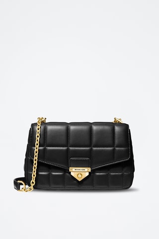 Sac porté épaule en cuir - Noir