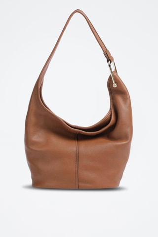 Leren Trendy Handtas - Bruin