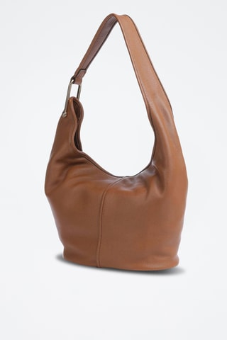 Leren Trendy Handtas - Bruin