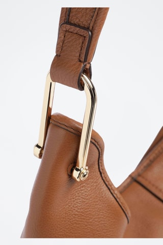 Leren Trendy Handtas - Bruin