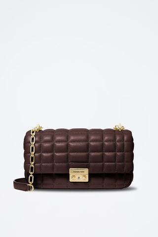 Leren Trendy Handtas - Donkerbruin