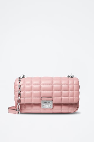Sac porté épaule en cuir - Rose