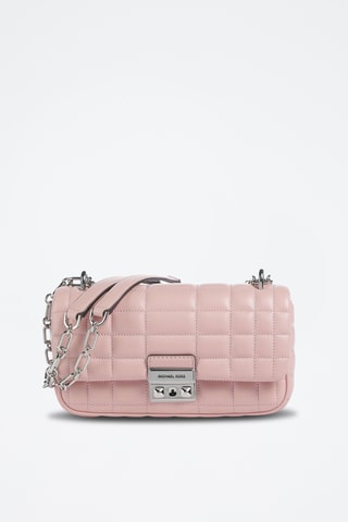 Sac porté épaule en cuir - Rose