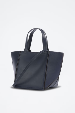Leren Handtas - Marineblauw