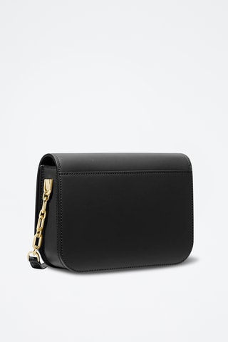 Sac bandoulière en cuir - Noir