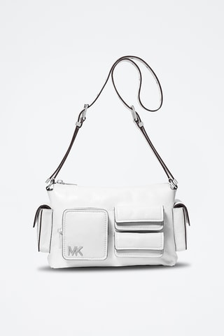 Sac bandoulière en cuir - Blanc