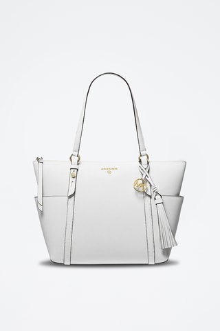 Cabas en cuir - Blanc