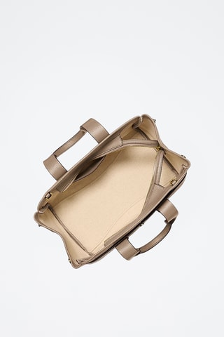 Leren Handtas - Beige