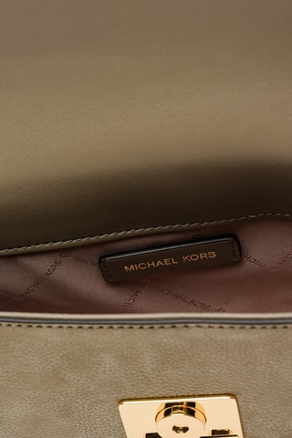 Sac porté épaule en cuir - Beige