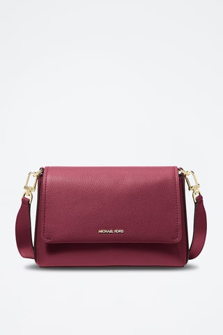 Sac bandoulière en cuir - Bordeaux
