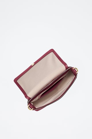 Sac bandoulière en cuir - Bordeaux