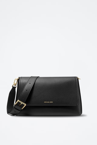 Sac bandoulière en cuir - Noir