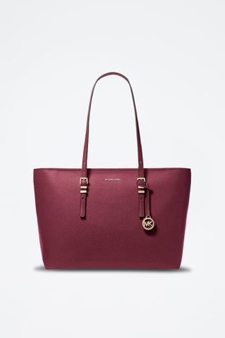 Leren Trendy Handtas - Bordeauxrood