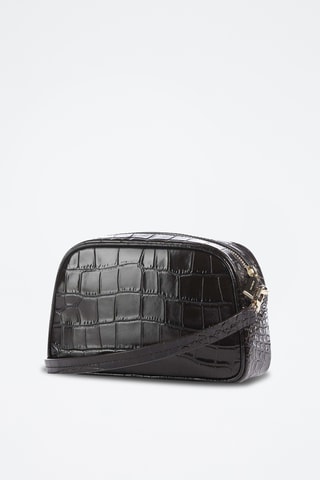 Sac bandoulière en cuir - Noir