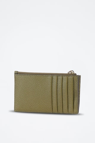 Porte-cartes en cuir - Vert olive