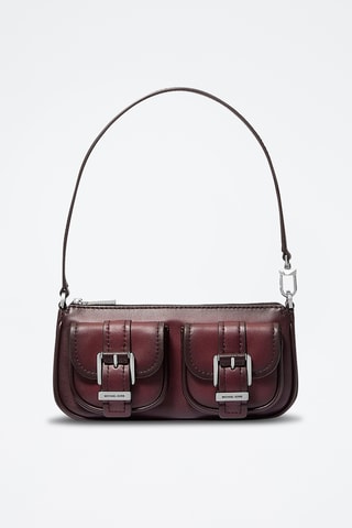 Leren Trendy Handtas - Bordeauxrood
