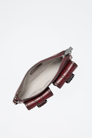 Leren Trendy Handtas - Bordeauxrood