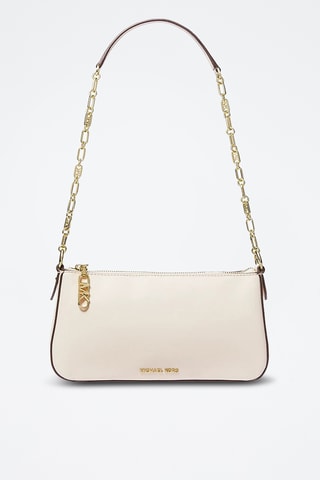 Leren Trendy Handtas - Beige