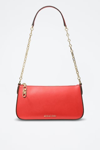 Sac porté épaule en cuir - Rouge