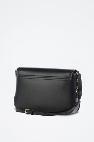 Sac bandoulière en cuir - Noir