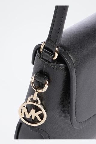 Sac bandoulière en cuir - Noir