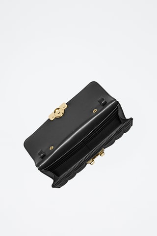 Sac bandoulière en cuir - Noir