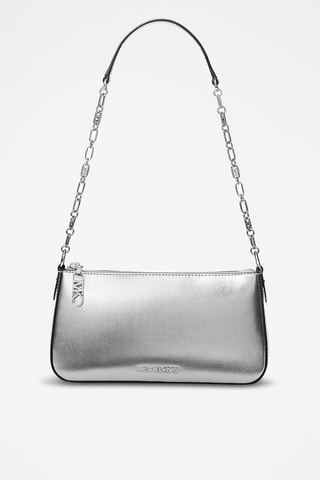 Sac porté épaule en cuir - Argenté