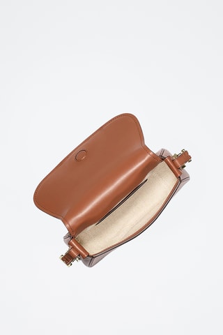 Sac bandoulière en cuir - Marron
