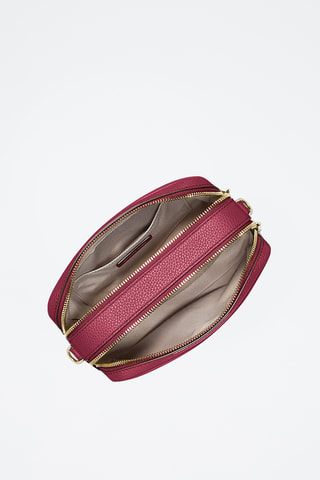Sac bandoulière en cuir - Bordeaux