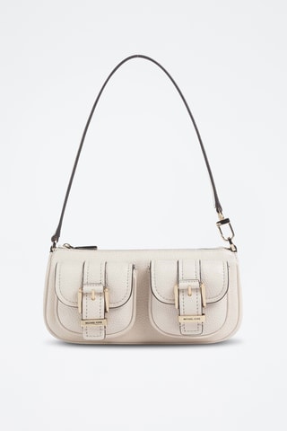 Sac porté épaule en cuir - Beige