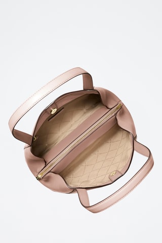 Sac porté épaule en cuir - Rose