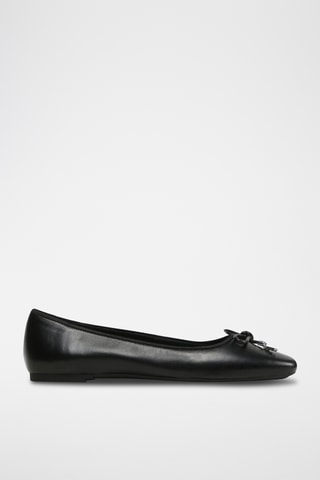 Leren Ballerina’s - Zwart