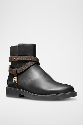 Boots en cuir - Noir