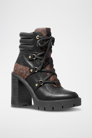 Bottines en cuir - Noir