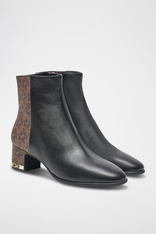 Bottines en cuir - Noir