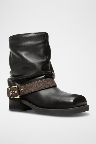 Bottines en cuir - Noir