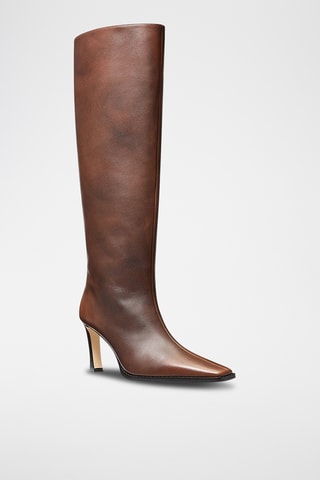 Bottes en cuir - Marron