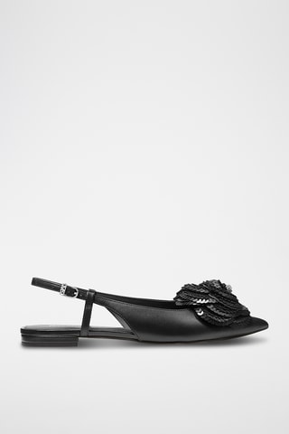Sandales en cuir - Noir