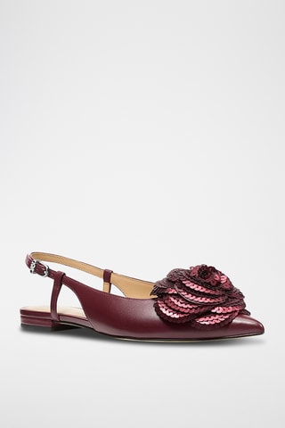 Sandales en cuir - Bordeaux