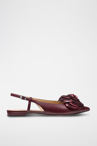 Sandales en cuir - Bordeaux