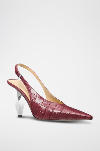 Escarpins en cuir - Bordeaux