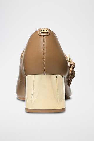 Leren Mary Janes met Hak - Bruin