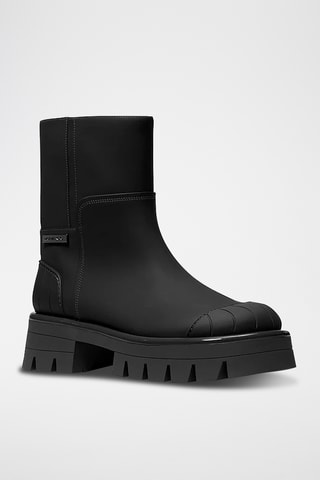 Bottines en cuir - Noir